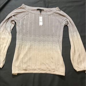 NWT WHBM Ombre Chevron Sweater sz Large